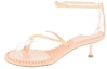 Buy (Women) Bottega Veneta Round Toe Open Flat Sandals 'Pink' 659006V0U507618