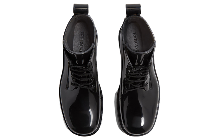 (W) Bottega Veneta Rubber Lace-Up Ankle Boot 'Black' 圖 2