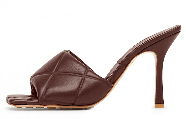 (W) Bottega Veneta Rubber Lido 'Brown Leather'