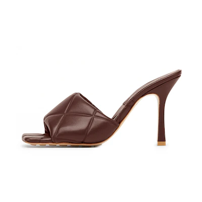 (W) Bottega Veneta Rubber Lido 'Brown Leather'