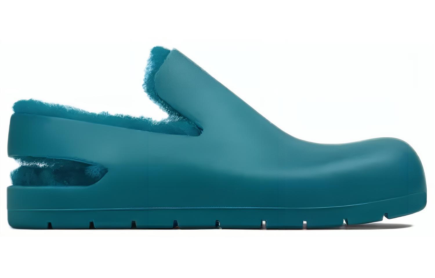 Order (Women) Bottega Veneta Rubber Lug Flat Sandal 'Blue' 677323V1BM04484