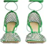 Order (W) Bottega Veneta Sandalen ''Groene Kristallen Versiering'' 667206V0GU13750