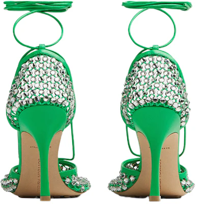 (W) Bottega Veneta Sandalen ''Groene Kristallen Versiering'' 667206V0GU13750 Shop (W) Bottega Veneta Sandalen ''Groene Kristallen Versiering'' 667206V0GU13750