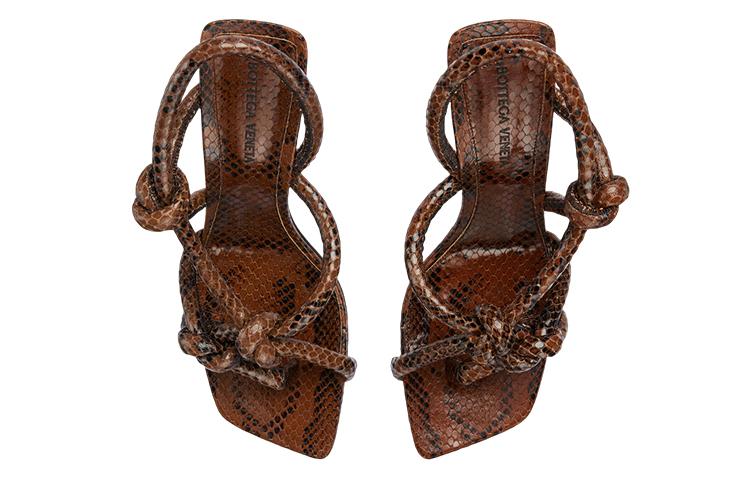 Order (Women) Bottega Veneta Sandals 'Brown Python' 739785VF3Q02047