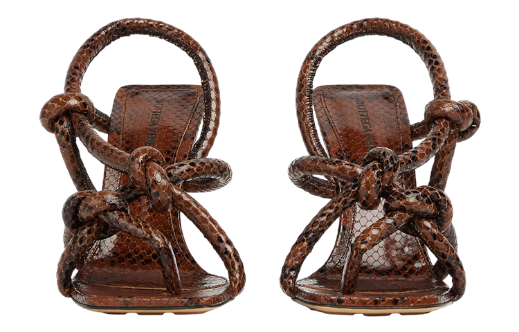 Lookbook (Women) Bottega Veneta Sandals 'Brown Python' 739785VF3Q02047