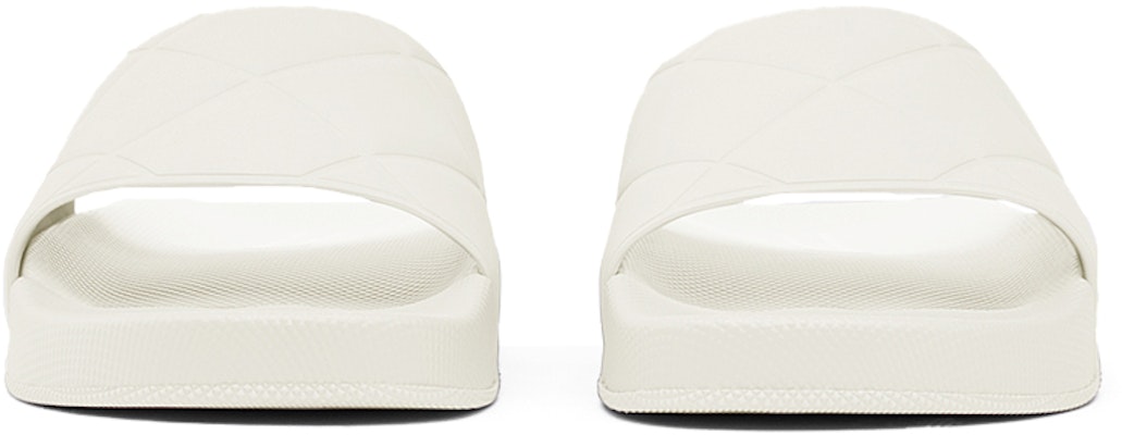 Bottega Veneta 葆蝶家 素面皮革平底拖鞋 女款 白色 Shop Bottega Veneta 葆蝶家 素面皮革平底拖鞋 女款 白色