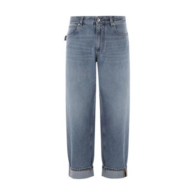 (Women) Bottega Veneta Slim Fit Straight Jeans Blue 749828V34A04715