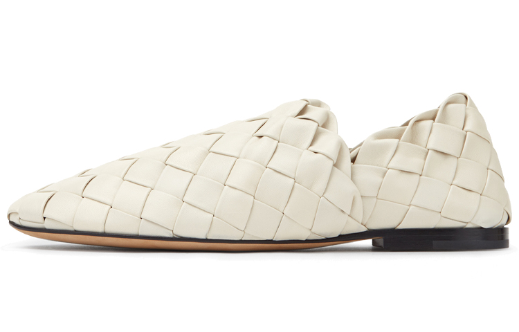 (W) Bottega Veneta Slipper 'Simplified Sea Salt Weave'