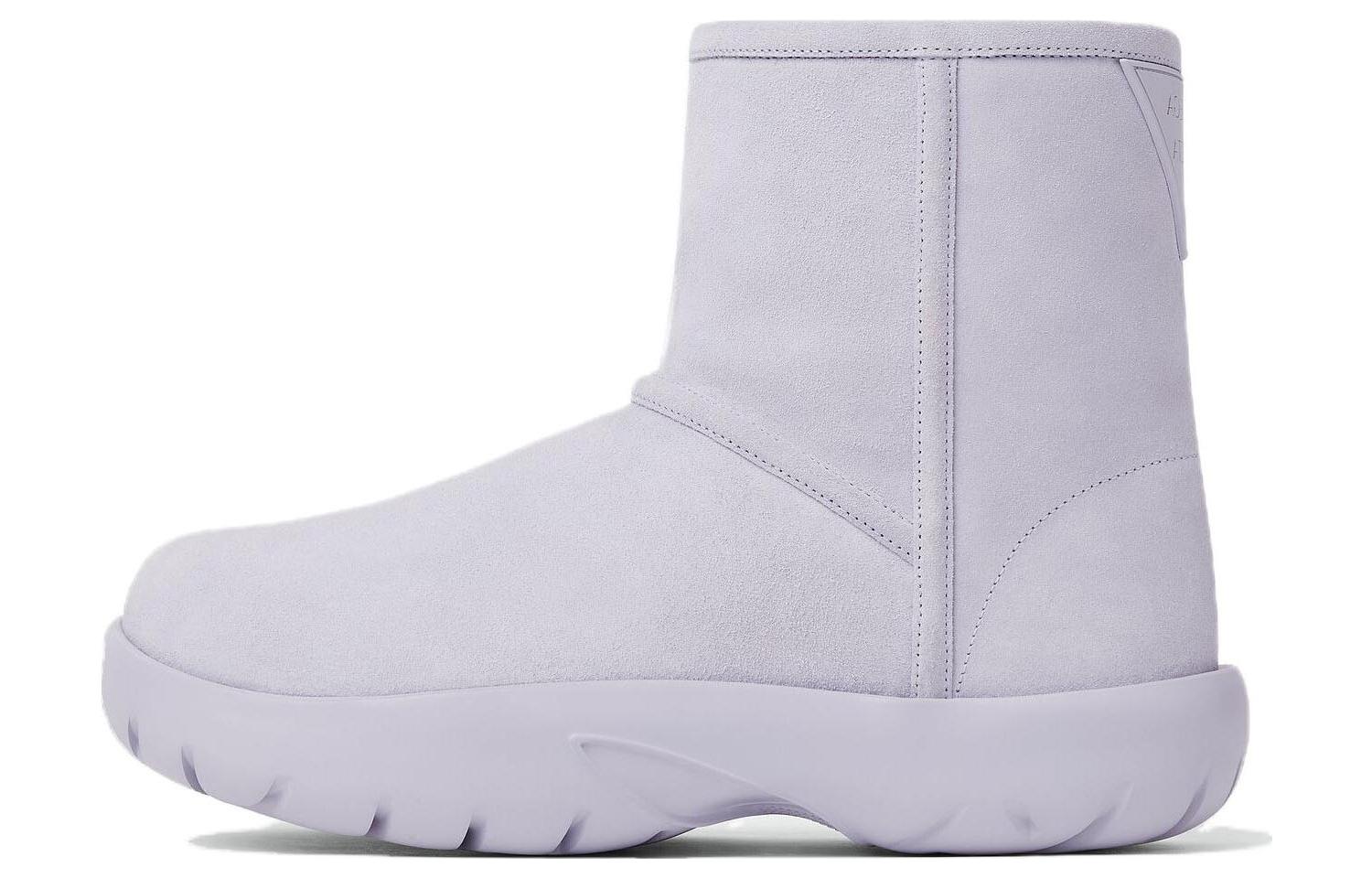 (W) Bottega Veneta Snap Leather Boots 'Oyster Purple'