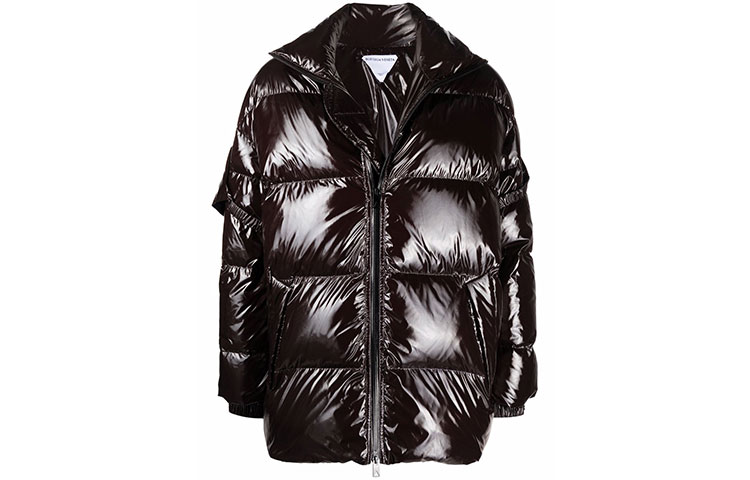 Buy (W) ボッテガヴェネタ ウィメンズ ソリッドブラウン ウィンターダウンジャケット 659724V0Y302178