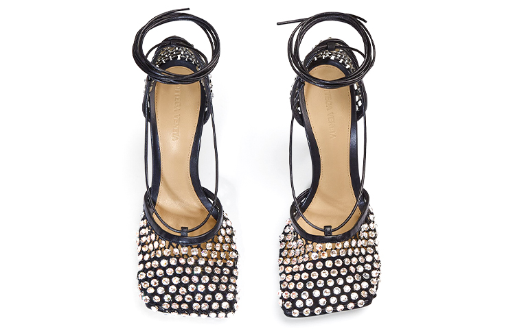 (W) Bottega Veneta Sparkle Stretch 'Black High Heel' 圖 3
