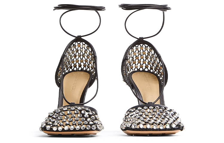 (W) Bottega Veneta Sparkle Stretch 'Black High Heel' 圖 4