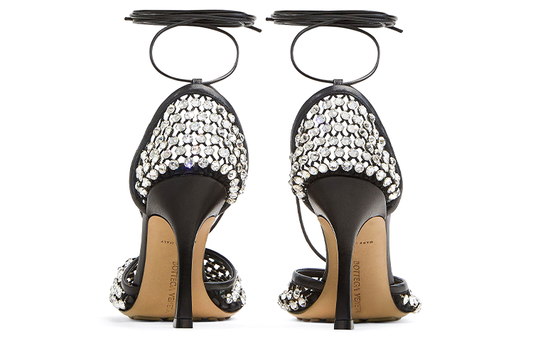 (W) Bottega Veneta Sparkle Stretch 'Black High Heel' 圖 5
