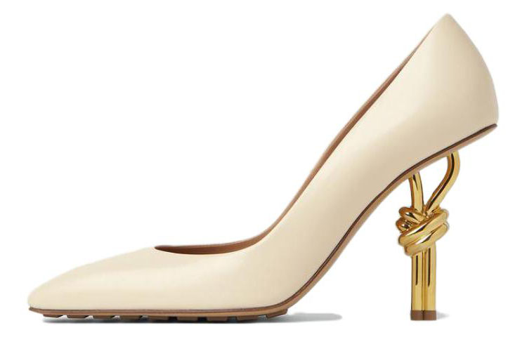 (Women) Bottega Veneta Square-Toe Slip-On Stiletto 'White' 775474VBSF09031