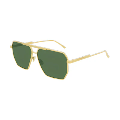 (Women) Bottega Veneta Square Sunglasses Women Gold BV1012S004
