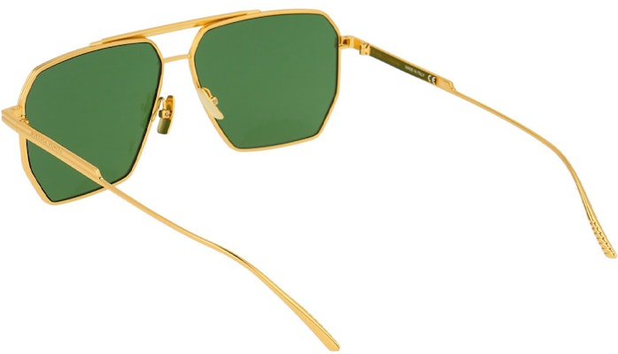 (W) ボッテガヴェネタ スクエアサングラス レディース ゴールド BV1012S004 Lookbook (W) ボッテガヴェネタ スクエアサングラス レディース ゴールド BV1012S004