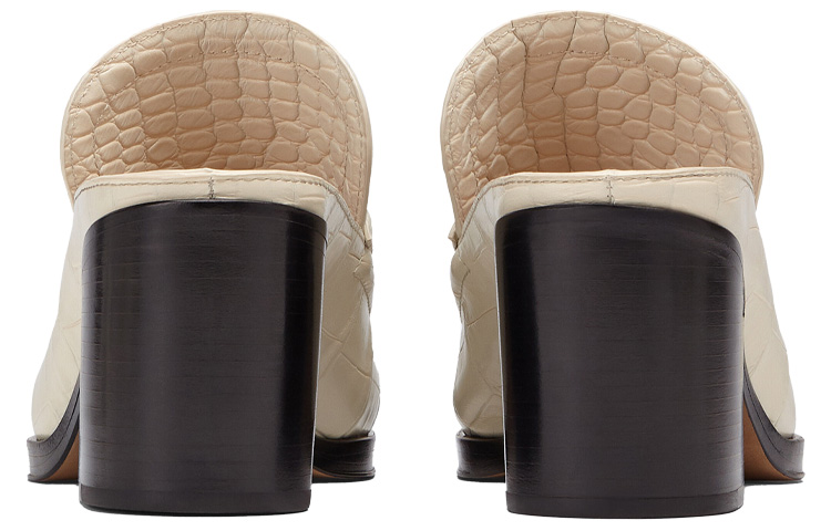 Purchase (Women) Bottega Veneta Square Toe Block Heel 'White' 651366V0G809031