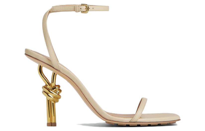 Order (W) Sandal Kulit Bottega Veneta Square Toe 'Putih' 775470V3VN09031