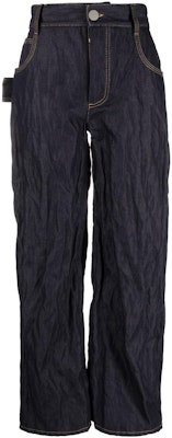 (Women) Bottega Veneta SS22 Blue High-Waisted Wide-Leg Loose Jeans. 696629V1VA03399 Buy (Women) Bottega Veneta SS22 Blue High-Waisted Wide-Leg Loose Jeans. 696629V1VA03399