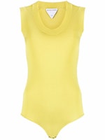 (Women) Bottega Veneta SS22 Knit Bodysuit Yellow 690091V1LS07275 (Women) Bottega Veneta SS22 Knit Bodysuit Yellow 690091V1LS07275