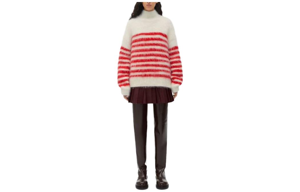 Lookbook (W) 보테가베네타 SS23 솔리드 컬러 스트라이프 긴팔 스웨터 751944V2M909237