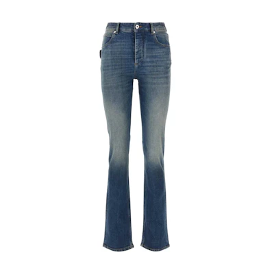 (Women) Bottega Veneta SS23 Blue Washed Slim-Fit Button Jeans 733464V2QY04715