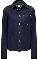 (Women) Bottega Veneta SS24 Indigo Solid Button-Up Denim Jacket Casual Wear. 754694V0W204245 (Women) Bottega Veneta SS24 Indigo Solid Button-Up Denim Jacket Casual Wear. 754694V0W204245