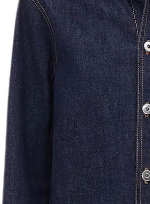 (Women) Bottega Veneta SS24 Indigo Solid Button-Up Denim Jacket Casual Wear. 754694V0W204245 Details for (Women) Bottega Veneta SS24 Indigo Solid Button-Up Denim Jacket Casual Wear. 754694V0W204245
