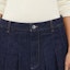 Sizing (Women) Bottega Veneta SS24 Solid Pleated Button Denim Skirt Indigo. 789292V0W204245