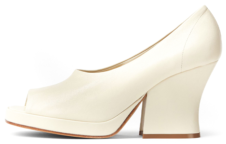 (W) Bottega Veneta Stack High Heel 'Sea Salt'