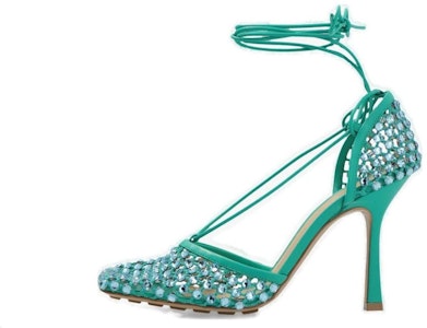 (W) 葆蝶家细高跟鞋“简单针织绿色” 667206V0GU13227 Buy (W) 葆蝶家细高跟鞋“简单针织绿色” 667206V0GU13227