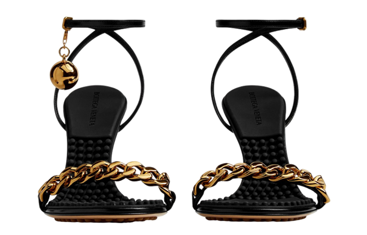 Order Bottega Veneta葆蝶家 高跟搭扣 時尚涼鞋9cm 女款 黑色