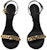 (W) Sandal Bottega Veneta Stiletto Buckle 'Fesyen Hitam' 667178VBSF01000