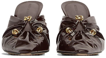 Lookbook (W) Bottega Veneta Stiletto Hak 9cm ''Donkerbruin Lakleer'' 753690V3H502113