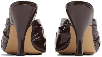 Shop (W) Bottega Veneta Stiletto Hak 9cm ''Donkerbruin Lakleer'' 753690V3H502113
