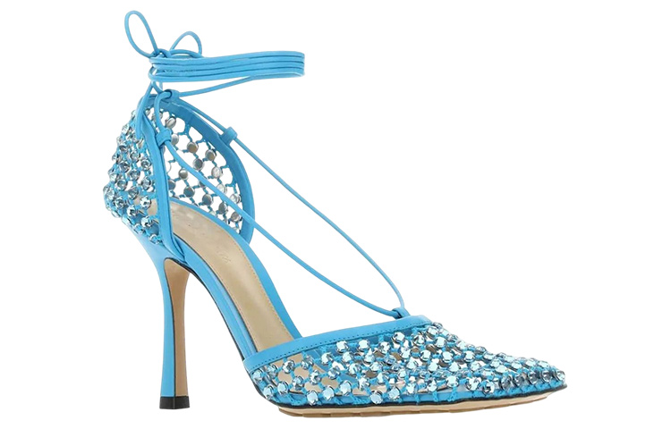 Order (W) Tacones de Aguja Bottega Veneta 'Azul con Piedras de Cristal' 667206V0GU14631