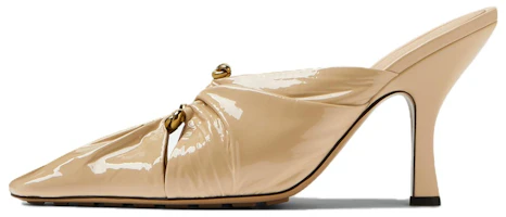 (Women) Bottega Veneta Stiletto Mules 'Beige Patent Leather' 753690V3H502624 (Women) Bottega Veneta Stiletto Mules 'Beige Patent Leather' 753690V3H502624