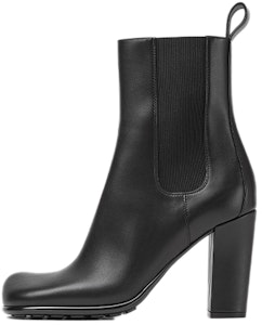 Bottega Veneta葆蝶家 皮革 時尚百搭 短中筒 切爾西靴 9cm 女款 黑色 Buy Bottega Veneta葆蝶家 皮革 時尚百搭 短中筒 切爾西靴 9cm 女款 黑色