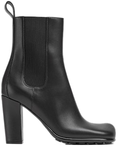 Bottega Veneta葆蝶家 皮革 時尚百搭 短中筒 切爾西靴 9cm 女款 黑色 Order Bottega Veneta葆蝶家 皮革 時尚百搭 短中筒 切爾西靴 9cm 女款 黑色