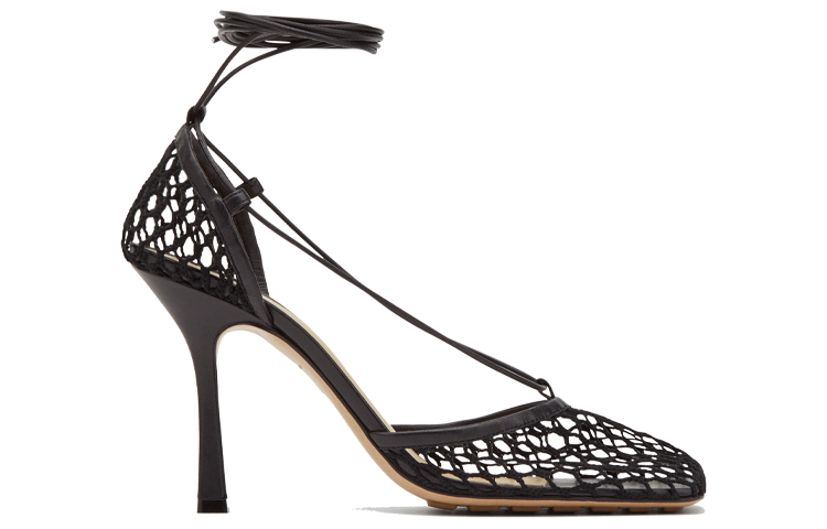 (W) Bottega Veneta Stretch 'Black Fashion Casual Heels' 圖 2