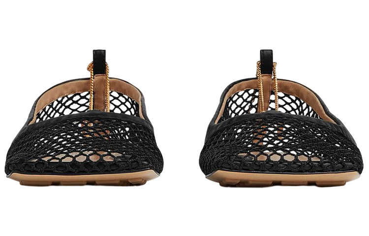 (W) Bottega Veneta Stretch 'Black Mesh Ballet Flats' 圖 3