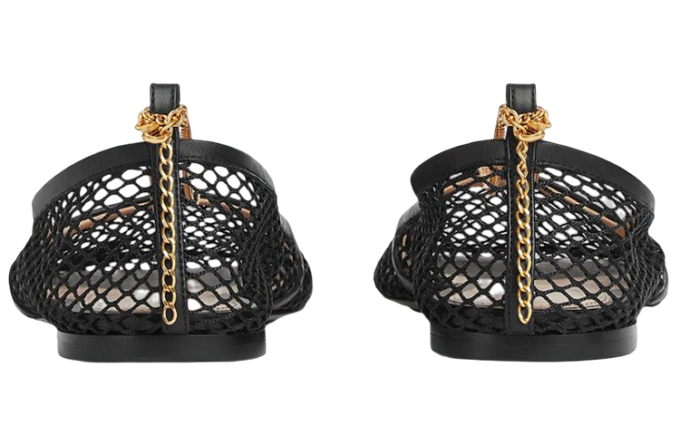 (W) Bottega Veneta Stretch 'Black Mesh Ballet Flats' 圖 4