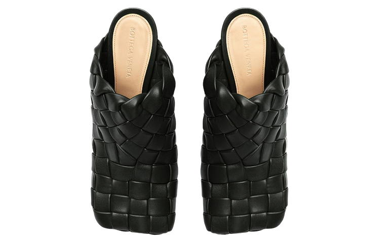 (W) Bottega Veneta Stretch 'Black Square Toe Fashion Sandals' 圖 2