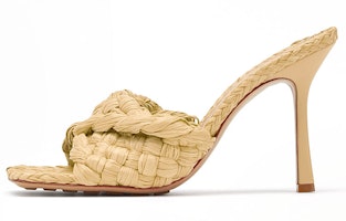 (Women) Bottega Veneta Stretch 'Simplified Casual Knit Stiletto Fashion Sandals Walnut' 652451V0GM02627 (Women) Bottega Veneta Stretch 'Simplified Casual Knit Stiletto Fashion Sandals Walnut' 652451V0GM02627