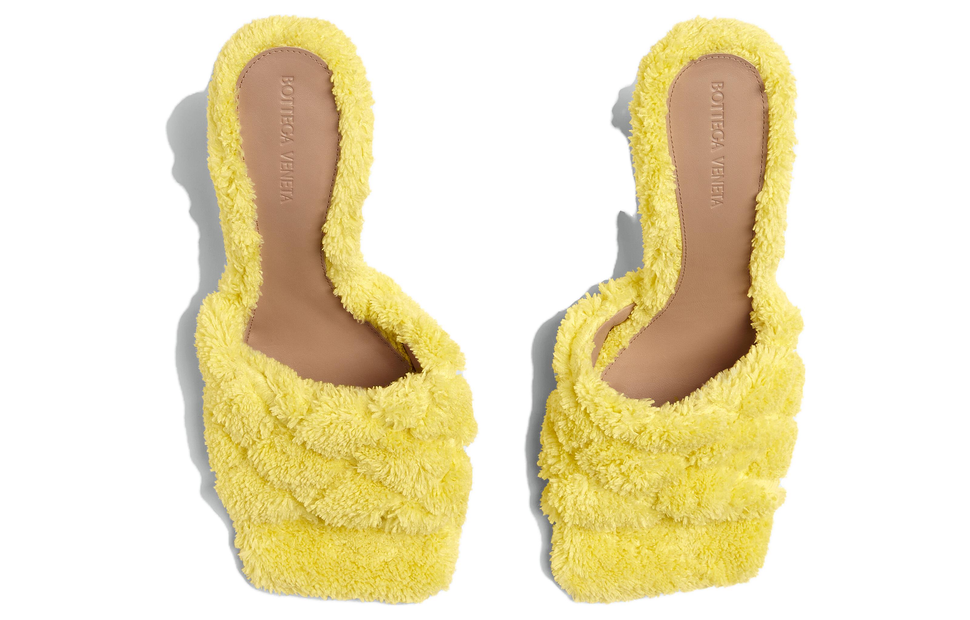 (W) Bottega Veneta Stretch 'Yellow High-Heel Mules' 圖 3