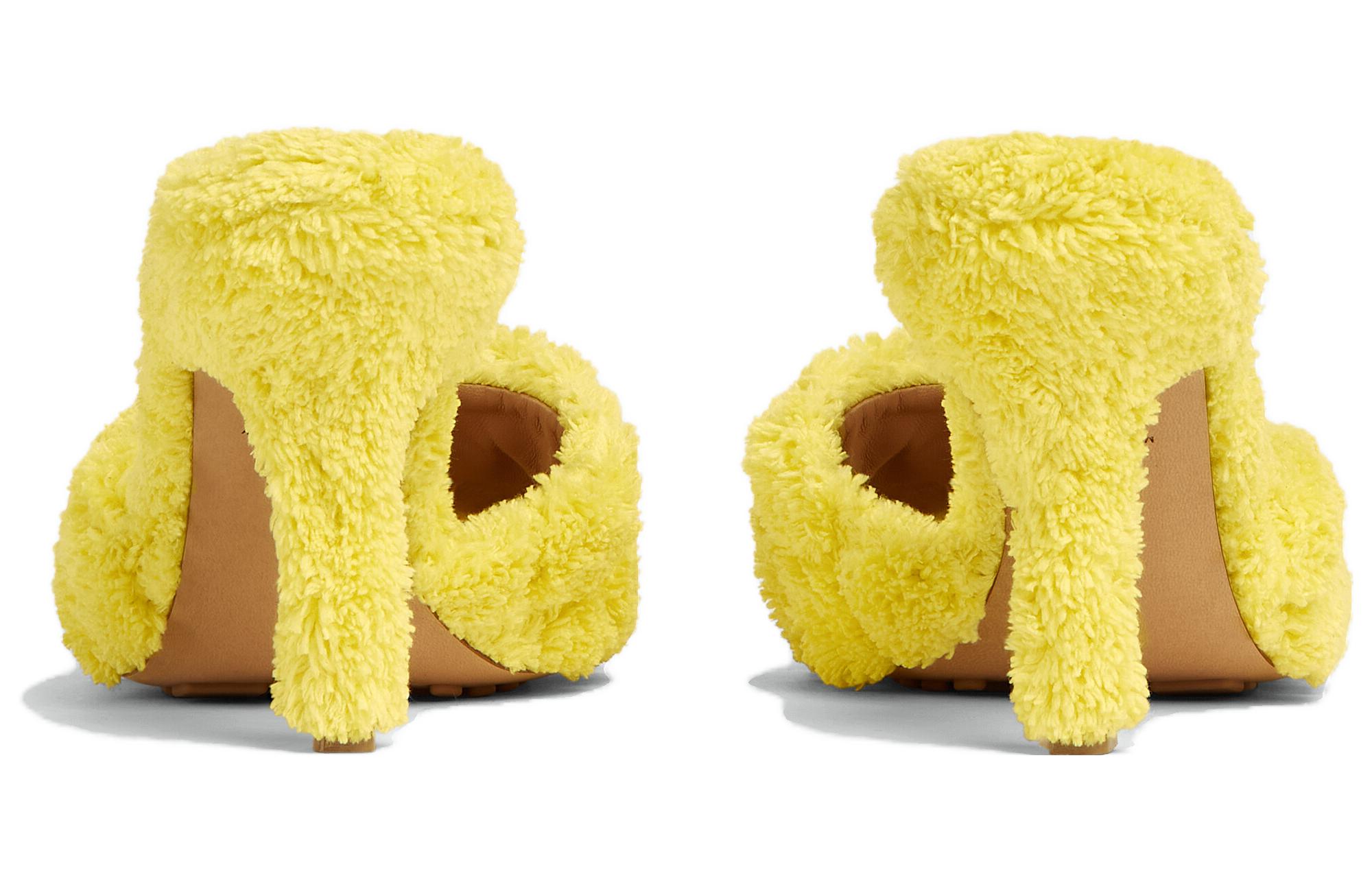 (W) Bottega Veneta Stretch 'Yellow High-Heel Mules' 圖 4