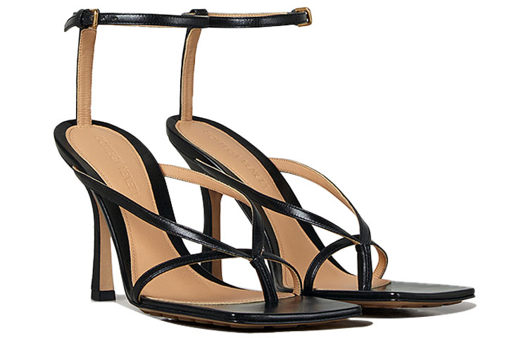 Order (W) Bottega Veneta Tacones Altos con Correa al Tobillo 'Negro' 608835VBSF01000