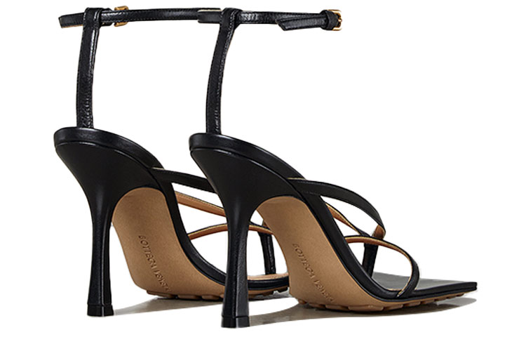 Shop (W) Bottega Veneta Tacones Altos con Correa al Tobillo 'Negro' 608835VBSF01000