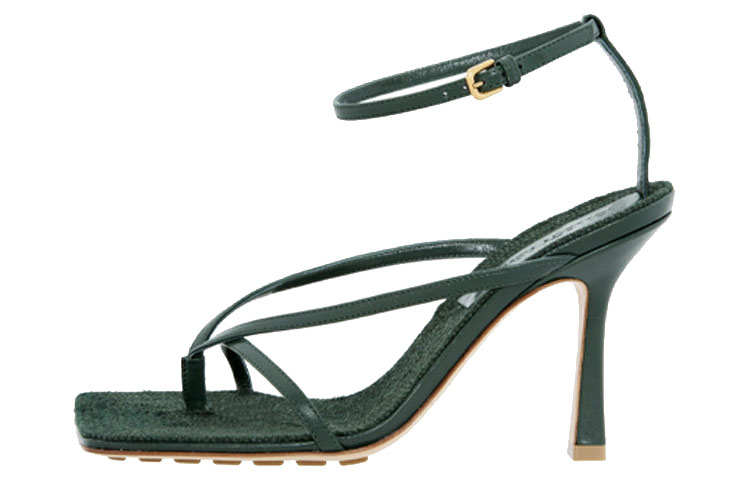 (W) Bottega Veneta Stretch Heels 'Green'
