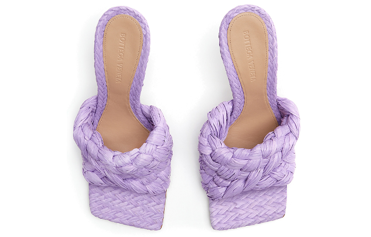 (W) Bottega Veneta Stretch High-Heel Sandals 'Lavender Elegant Weave' 圖 3
